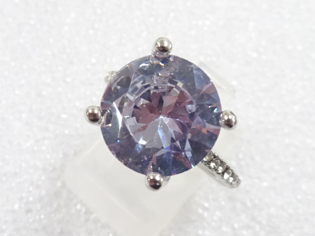 JAPANESE KIMONO / ANTIQUE CRYSTAL RING (SIZE 12)